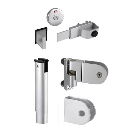 ASEC Aluminium 4-Part Cubicle Kit