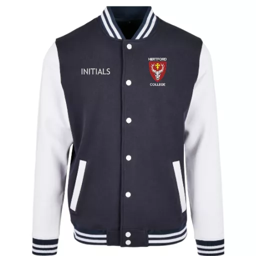 HertfordCollege_VarsityJacket_NavyWhite_Front.png