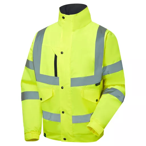 Hi Vis Eco Winter Padded Yellow Bomber Jacket