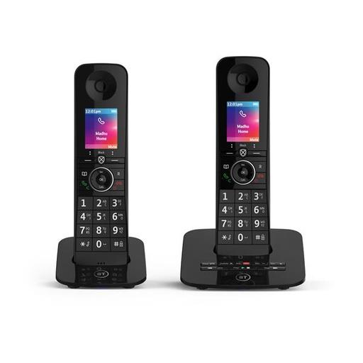 British Telecom D93TWS00 DECT telephone Caller ID Black
