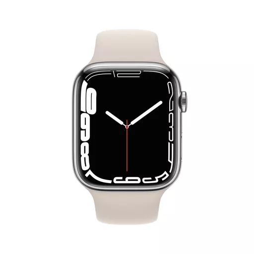 Apple Watch Series 7 OLED 45 mm 4G Silver GPS (satellite)