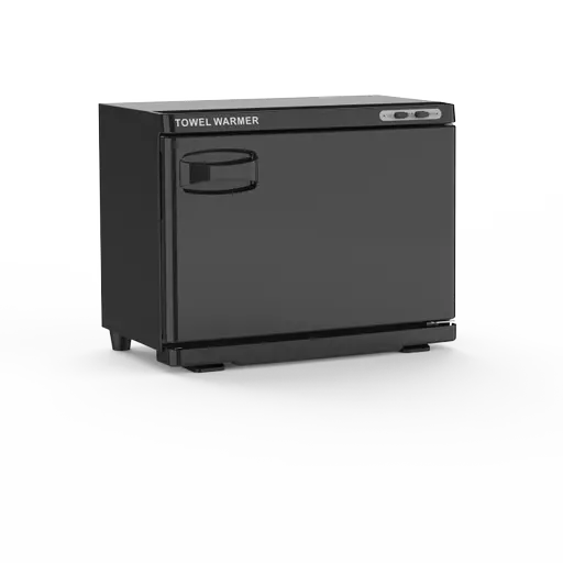 SkinMate Large Hot Towel Cabinet Black