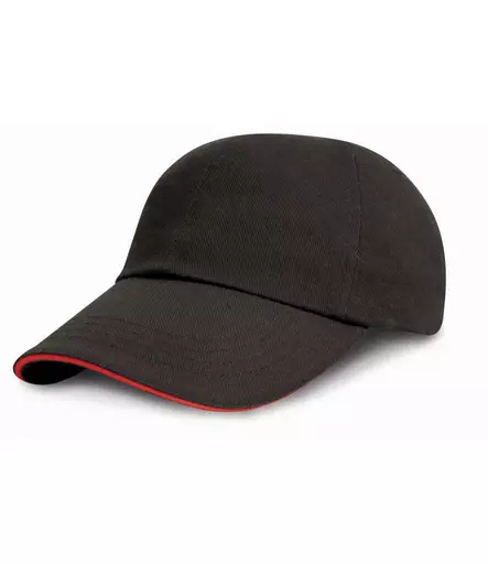 Result Low Profile Heavy Brushed Cotton Cap with Sandwich Peak