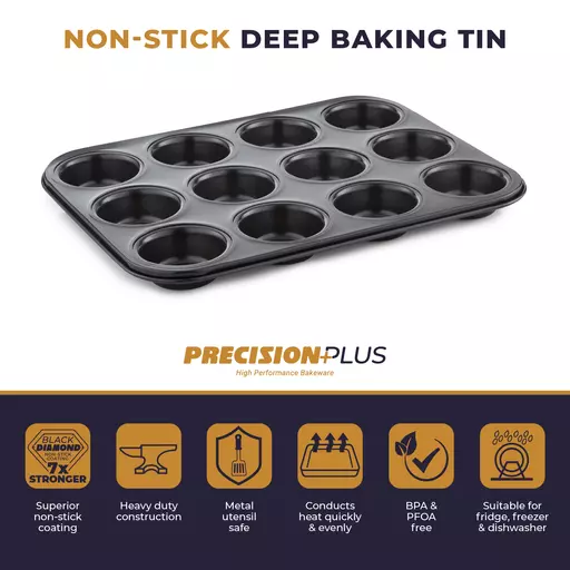 Precision Plus 12 Deep Muffin Tin T943006HG7 Precision Plus Tower Housewares