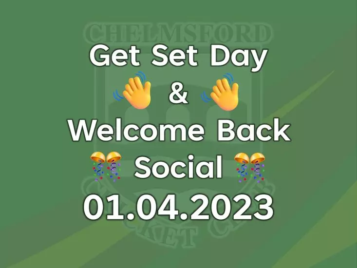 1st April 2023 - Get Set Day & Welcome Back Social 2023