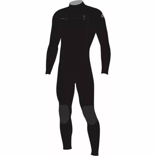 2025 ONeill Junior Epic 4_3mm Chest Zip Wetsuit 5655 - Black-Front.webp