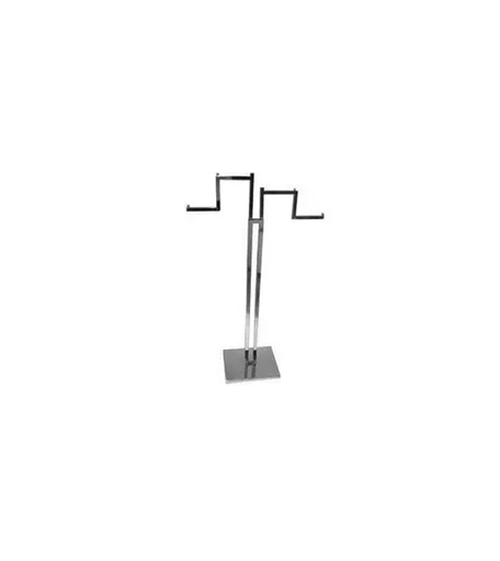 2 Way Chrome Rail Stand with Stepped Arms