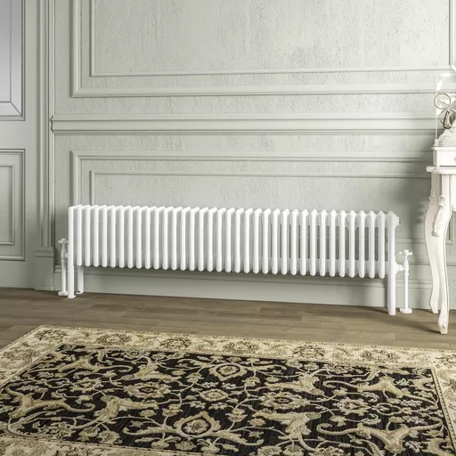 Imperia 4 Column Radiator 300 x 1640mm Gloss White