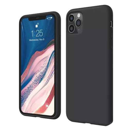 Silicone for iPhone 12 Pro Max - Black