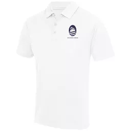 TheCherwellSchool_UnisexJustCoolPoloShirt_White_Front.png
