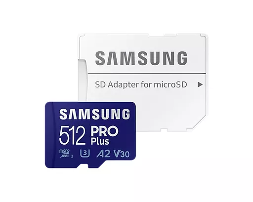 Samsung PRO Plus 512 GB MicroSDXC UHS-I Class 10