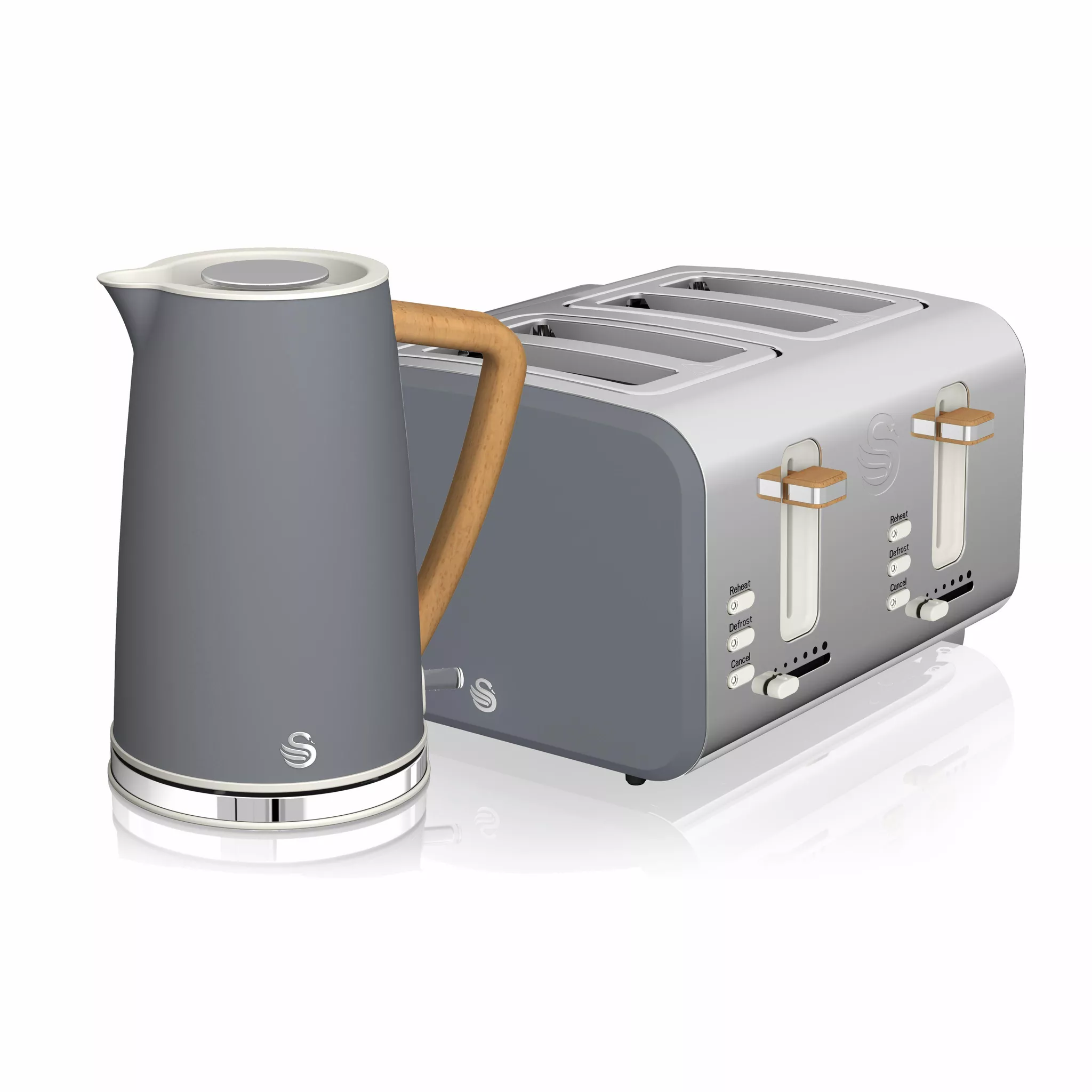 Swan Nordic 4 Slice Toaster and Cordless Kettle Set