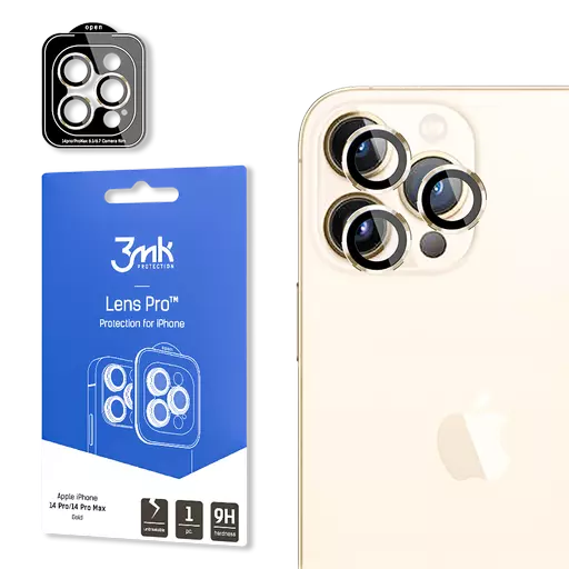 3mk - Lens Protection Pro (Gold) - For iPhone 14 Pro / 14 Pro Max