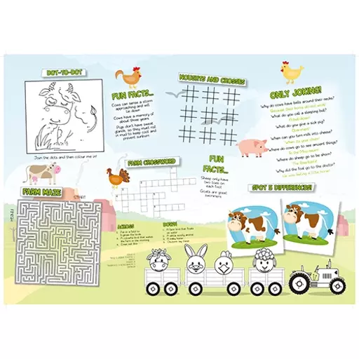 Farm Themed A3 Activity - Pack of 250