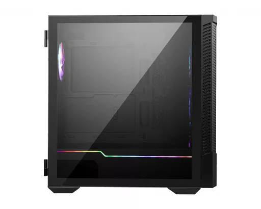 MSI MPG VELOX 100R Mid Tower Gaming Computer Case 'Black, 4x 120mm ARGB Fans, 1-6 ARGB Hub, ARGB light strip, USB Type-C, Tempered Glass, Center, E-ATX, ATX, mATX, mini-ITX'