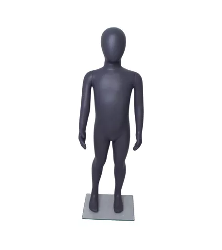 Age 4 - 6 Matt Grey Faceless Child Mannequin