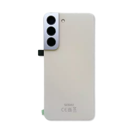 Back Cover w/ Camera Lens (Service Pack) (Cream) - For Galaxy S22 5G (S901)