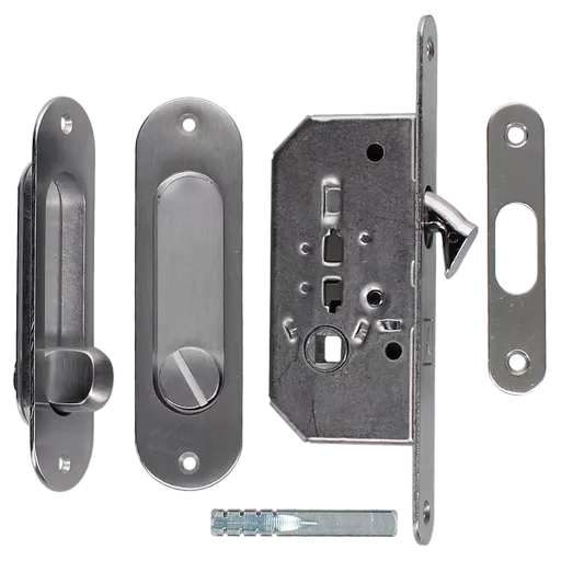 BONAITI SERRATURE Classic WC Sliding Door Hook Lock B2N Oval