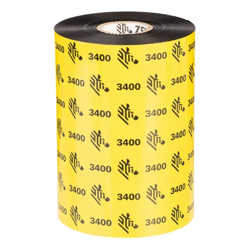 Zebra 3400 High Performance Wax-Resin thermal ribbon 450 m Black