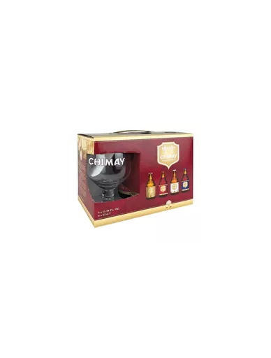 Chimay Gift Packs 4x33cl + Glass