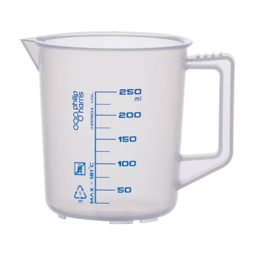 Polypropylene Measuring Jug by Philip Harris - 250ml