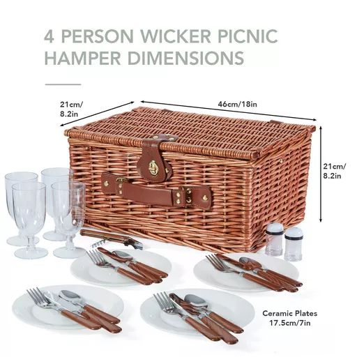 Heritage 4 Person Picnic Hamper