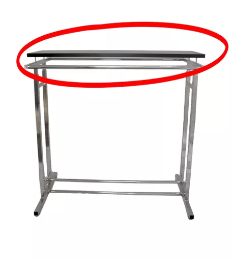 Black Wood Melamine Shelf Only for Our Adjustable Chrome Double Clothes Rail
