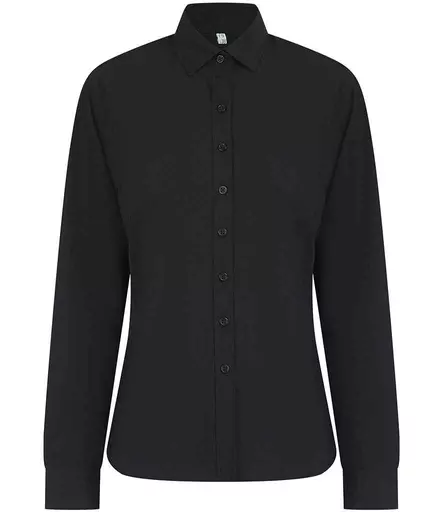 Henbury Ladies Long Sleeved Cotton Feel Coolplus® Shirt