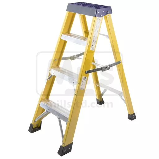 Mills Swingback Fibreglass Step Ladder - EN131