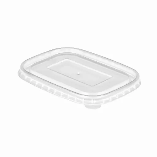 500/750/1000ML CLEAR PET RECTANGULAR DELI BOWL LID - (1X300)