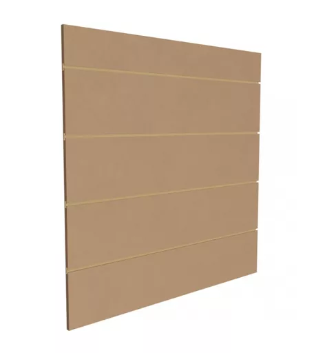 10 x Plain MDF Slatwall Panels - 1.2m x 1.2m