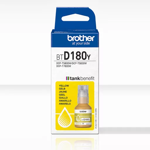 Brother BT-D180Y Ink bottle yellow, 5K pages ISO/IEC 19752 48.8ml for Brother DCP-T 580 DW