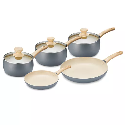 Scandi 5 Piece Pan Set Grey