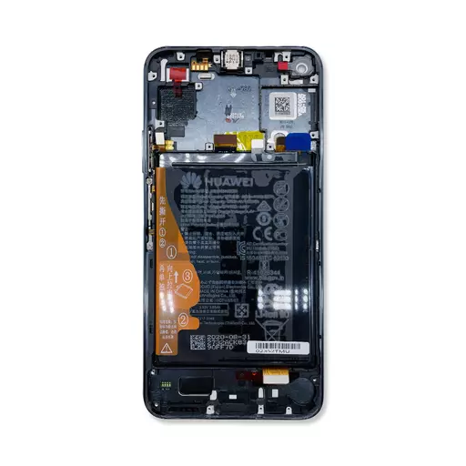 LCD Screen Assembly + Battery (Service Pack) (Midnight Black) - Huawei Honor 20 / Nova 5T