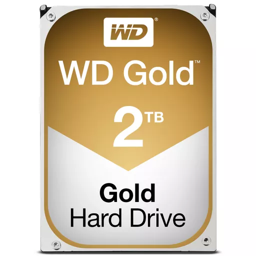 Western Digital Gold internal hard drive 2 TB 7200 RPM 128 MB 3.5" Serial ATA III