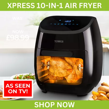 220V Air Fryer Visual Multi-Function Transparent Glass Large Capacity  Intelligent Electric Oven Air Fryer Oven Deep Fryer (Color : 220V, Size :  UK)