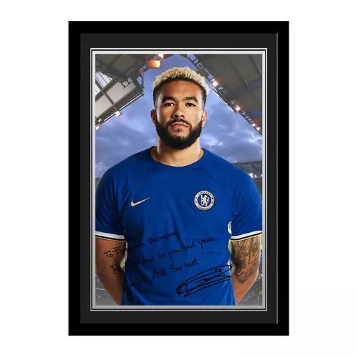 Chelsea FC James Autograph Photo Framed