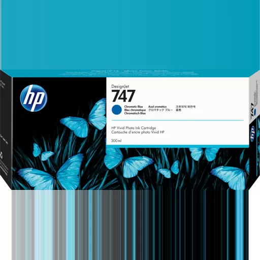 HP P2V85A/747 Ink cartridge blue chromatic 300ml for HP DesignJet Z 9+