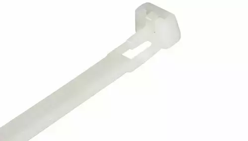 White Releasable Cable Ties (Type B) (Pack of 100) - (Various)