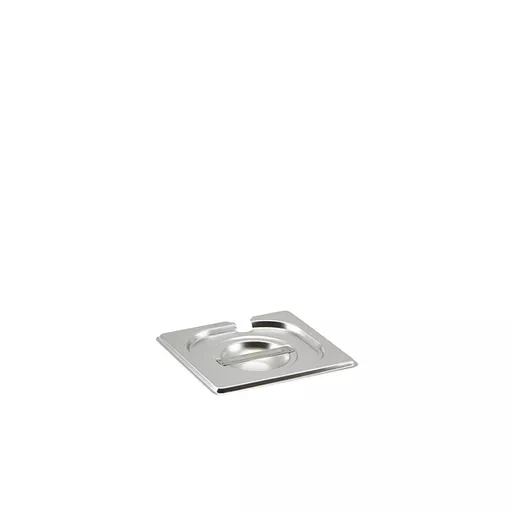 1/6 GN PAN NOTCHED LID STAINLESS STEEL