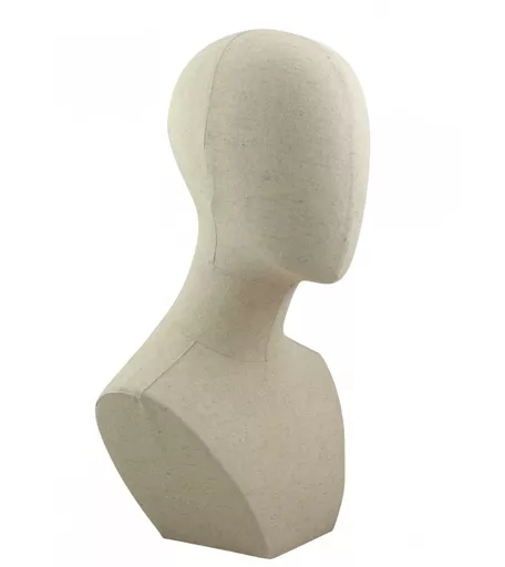 Linen Cloth Display Head Bust