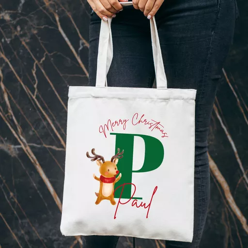 Reindeer Christmas Tote Bag