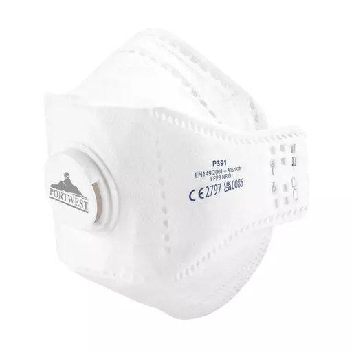 EAGLE FFP3 Valved Dolomite Fold Flat Respirator (Pk10)