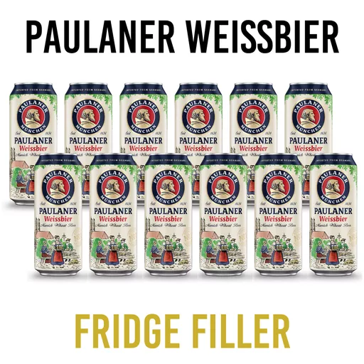 Paulaner Hefe Weisse Can Fridge Filler