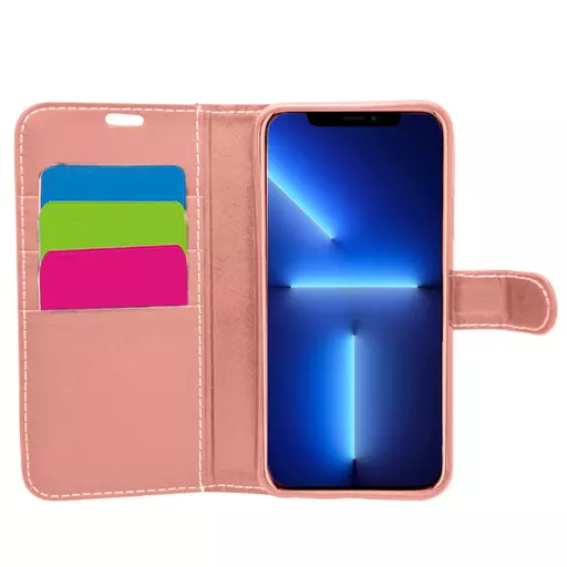 Wallet for iPhone 14 Pro Max - Rose Gold