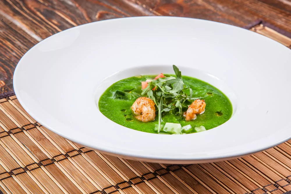 Cooling Cucumber And Shrimp Gazpacho