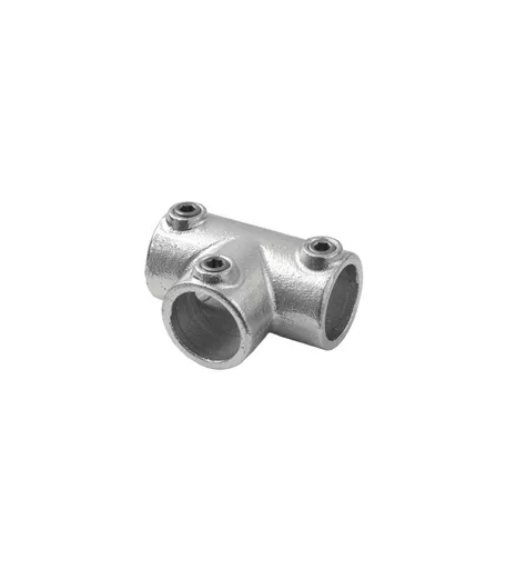 Galvanised Metal - Industrial 3 Way Joint for 34mm Diameter Tubing