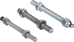 Swivel Feet With Interchangeable Spindles & Pads 15° Angle