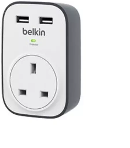 Belkin BSV103AF surge protector White 1 AC outlet(s)