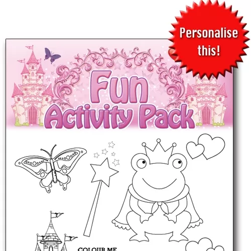 PRINCESS FUN ACTIVITY Pack - Pack of 100 - MP2744